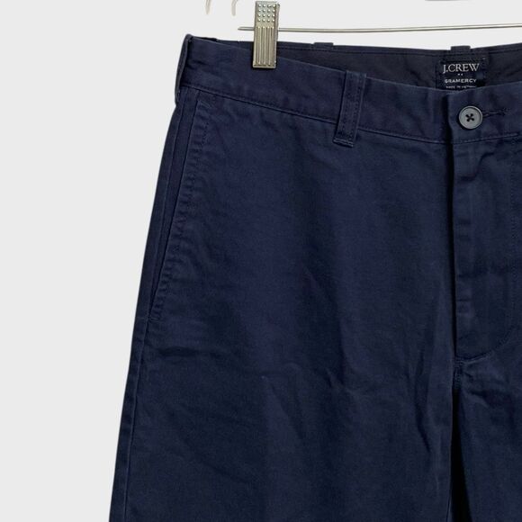 NWT J. Crew Flat Front Chino Gramercy Shorts Men's Sz 31W Navy Blue Summer Prepp - Picture 7 of 16